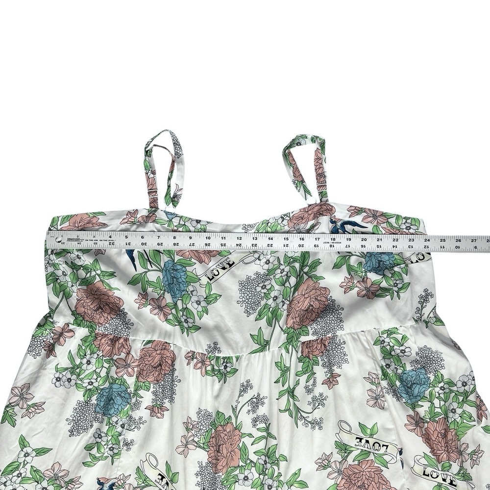 TORRID Babydoll Cami sz 3X (22/24) Floral Cottagecore Feminine Boho Flowy NWT - Picture 4 of 10
